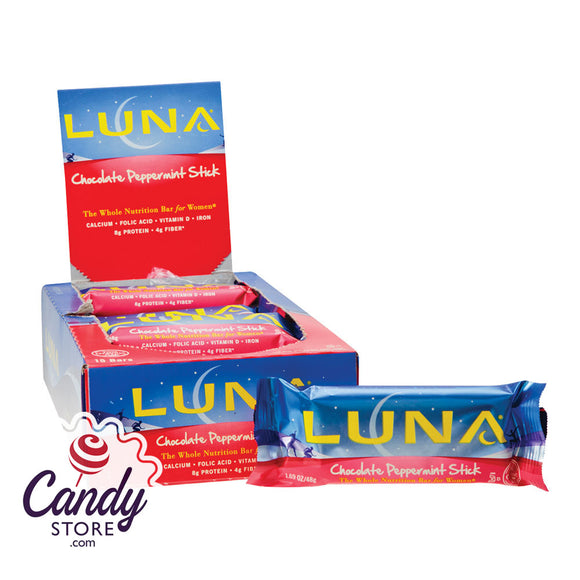 Luna Chocolate Peppermint Stick 1.69oz Bar - 15ct CandyStore.com