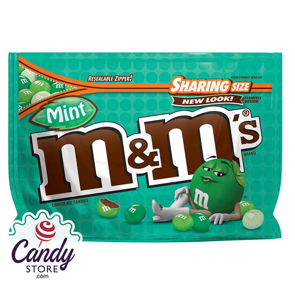 M&M Dark Chocolate Mint Sup 9.6oz - 8ct CandyStore.com