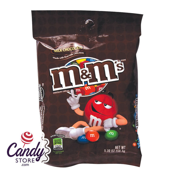 M&M's Milk Chocolate Peg Bags - 12ct CandyStore.com