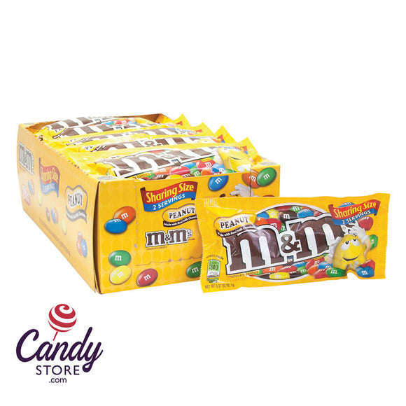M&M'S Peanut Fudge Brownie Mix Chocolate Candy, Sharing Size, 7.5