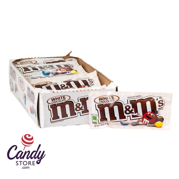 M&M's White Chocolate 1.5oz Bag - 24ct CandyStore.com