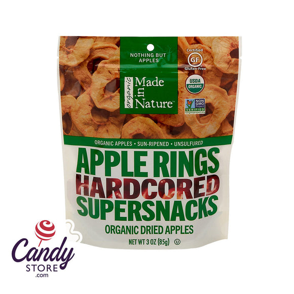 Made In Nature Organic Apples Rings 3oz Peg Bags - 6ct CandyStore.com