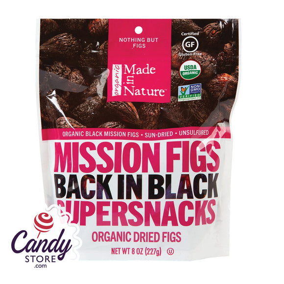 Made In Nature Organic Black Mission Figs 8oz - 6ct CandyStore.com