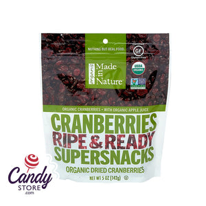 Made In Nature Organic Cranberries 5oz Peg Bags - 6ct CandyStore.com