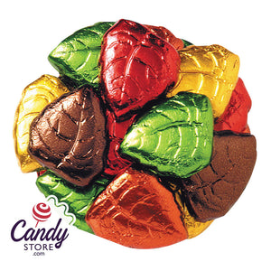 Madelaine Milk Chocolate Foiled Leaves - 10lb CandyStore.com