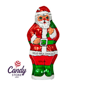 Madelaine Milk Chocolate Foiled Solid Santa 2oz - 48ct CandyStore.com