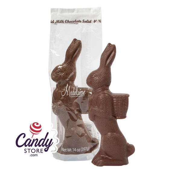 Madelaine Milk Chocolate Standing Rabbit 14oz - 12ct CandyStore.com