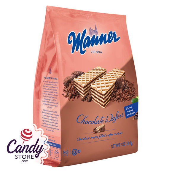 Manner Chocolate Wafer 7oz Bag - 12ct CandyStore.com