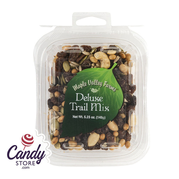 Maple Valley Farms Deluxe Trail Mix 5.25oz Peg Tub - 6ct CandyStore.com