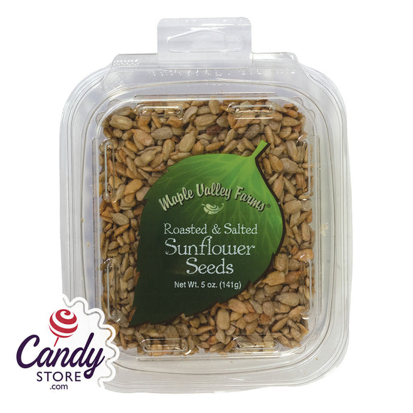 Maple Valley Farms Roasted And Salted Sunflower Seeds 5oz Peg Tub - 6ct CandyStore.com