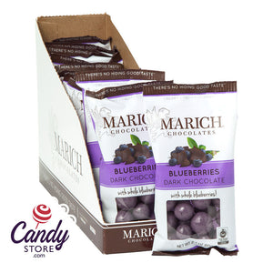 Marich Dark Chocolate Blueberries 2.1oz - 12ct CandyStore.com