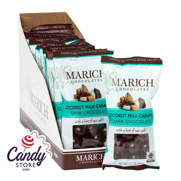 Marich Dark Chocolate Coconut Milk Caramels 2.1oz - 12ct CandyStore.com