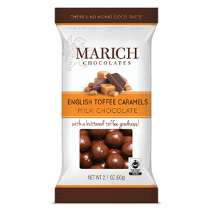 Marich English Toffee Caramels Bags 2.1oz Bags - 12ct CandyStore.com