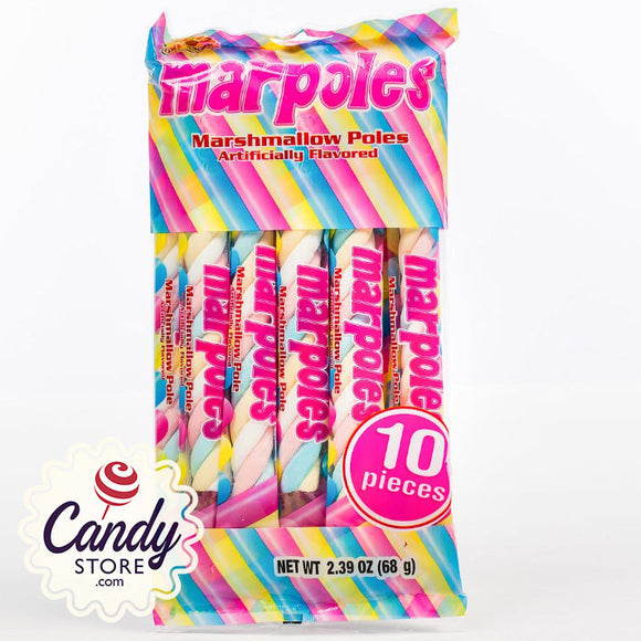 Marpoles Marshmallow Poles Candy - 10ct CandyStore.com