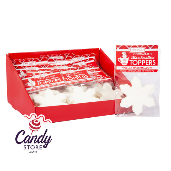 Marshmallow Topper Snowflake 0.25oz - 18ct CandyStore.com