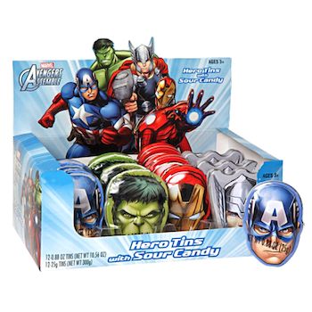 Marvel Avengers Mini Tins - 12ct CandyStore.com