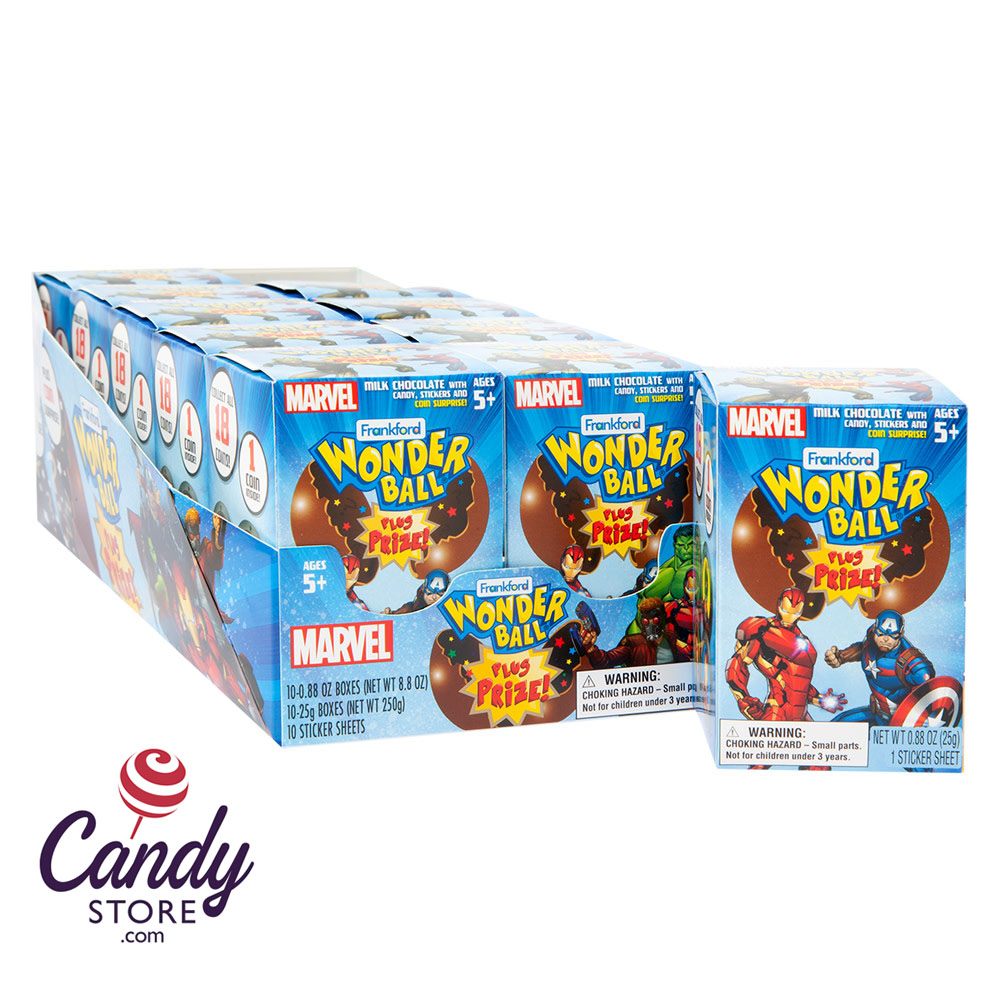 Marvel Wonder Ball Plus Prize 0.88oz Box 10ct