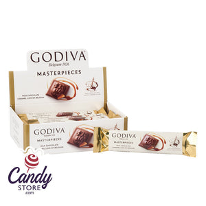Masterpiece Milk Godiva Chocolate Caramel Lion 1oz Bar - 12ct CandyStore.com