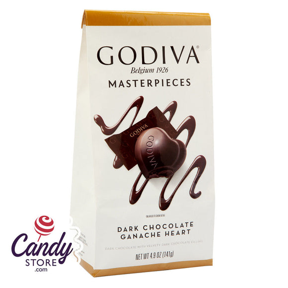 Masterpieces Dark Godiva Chocolate Ganache 4.9oz Bag - 6ct CandyStore.com