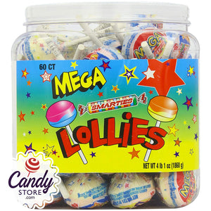Mega Smarties Lollies - 60ct CandyStore.com