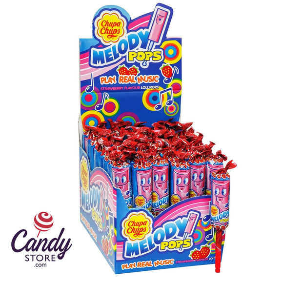 Melody Pops Whistle Lollipops Strawberry Tray - 48ct CandyStore.com