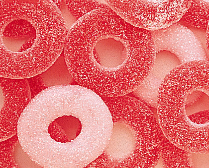 Melon Patch Gummi Rings - 4lb CandyStore.com