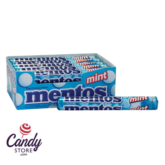 Mentos Mint 1.32oz Roll - 15ct CandyStore.com