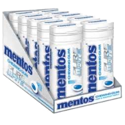 Mentos Pure White Gum - 10ct CandyStore.com