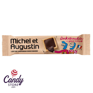 Michel Et Augustin Dark Chocolate With Sea Salt Cookie Square 4 Pc 1.07oz - 18ct CandyStore.com