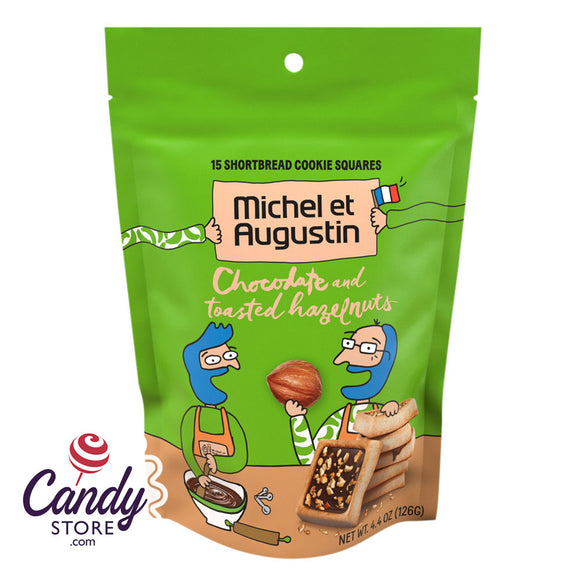 Michel Et Augustin Milk Chocolate With Hazelnut 4.4oz Pouch - 6ct CandyStore.com