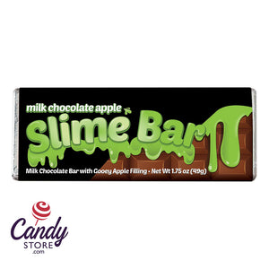 Milk Chocolate Apple Amusemints Slime Bar 1.75oz Bar - 24ct CandyStore.com