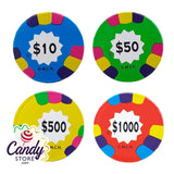 Milk Chocolate Assorted Poker Chips - 10lb CandyStore.com