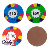 Milk Chocolate Assorted Poker Chips - 10lb CandyStore.com