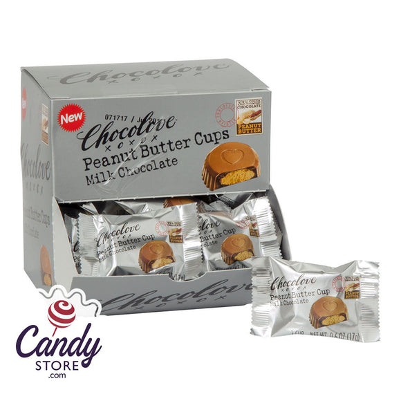 Milk Chocolate Chocolove Peanut Butter Cups 0.6oz - 50ct CandyStore.com