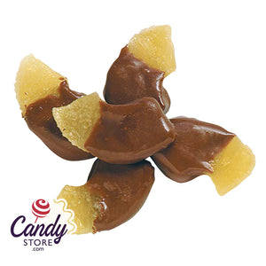 Milk Chocolate Half Dipped Pineapples - 5lb CandyStore.com