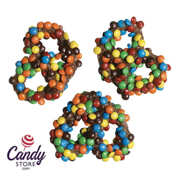 Milk Chocolate Pretzels With M&M's Asher's - 6lb CandyStore.com