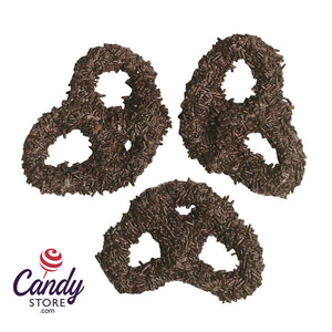 Milk Chocolatey Coated Premier Pretzels With Chocolate Flavor Sprinkles - 3lb CandyStore.com
