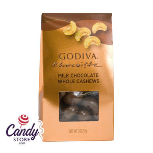 Milk Godiva Chocolate Cashews 2oz Gable Box - 10ct CandyStore.com