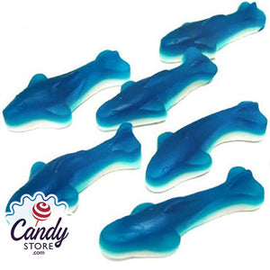 Mini Gummi Sharks with Marshmallow - 5lb CandyStore.com