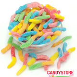 Mini Neon Sour Gummy Worms - 5lb CandyStore.com