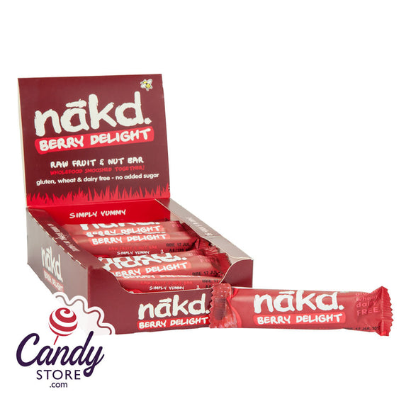 Nakd Berry Delight Raw Fruit And Nut Bar 1.24oz - 18ct CandyStore.com