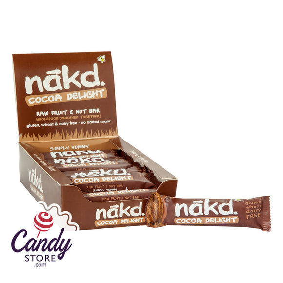 Nakd Cocoa Delight Real Fruit And Nut Bar 1.24oz - 18ct CandyStore.com