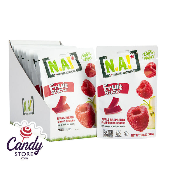 Nature Addicts Fruit Sticks Apple Raspberry 1.06oz Pouch - 10ct CandyStore.com