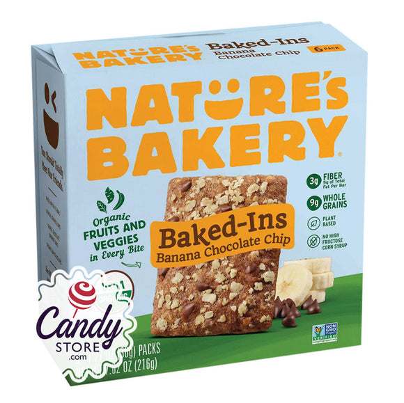 Nature's Bakery Baked In Organic Banana Chocolate Chip 7.62oz Boxes - 6ct CandyStore.com
