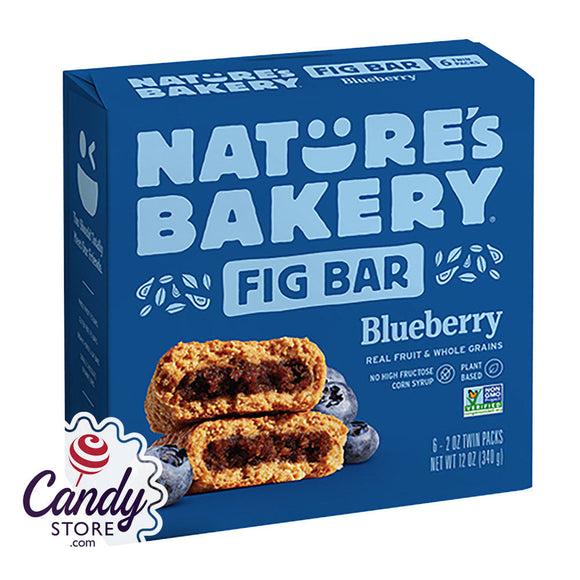 Nature's Bakery Blueberry Fig Bar 6-Piece 12oz Box - 6ct CandyStore.com