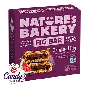 Nature's Bakery Fig Bar 6-Piece 12oz Box - 6ct CandyStore.com