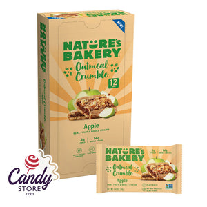 Nature's Bakery Oatmeal Crumble Bar Apple 1.41oz - 12ct CandyStore.com