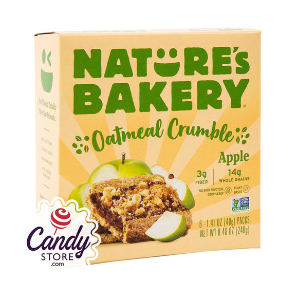 Nature's Bakery Oatmeal Crumble Bar Apple 8.46oz - 6ct CandyStore.com