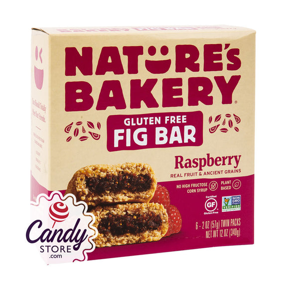 Natures Bakery Gluten Free Raspberry Fig Bar 12oz CandyStore.com