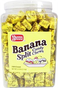 Necco Banana Split Chews Tub - 240ct CandyStore.com